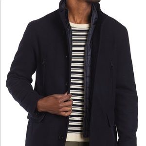 Navy blue pea coat